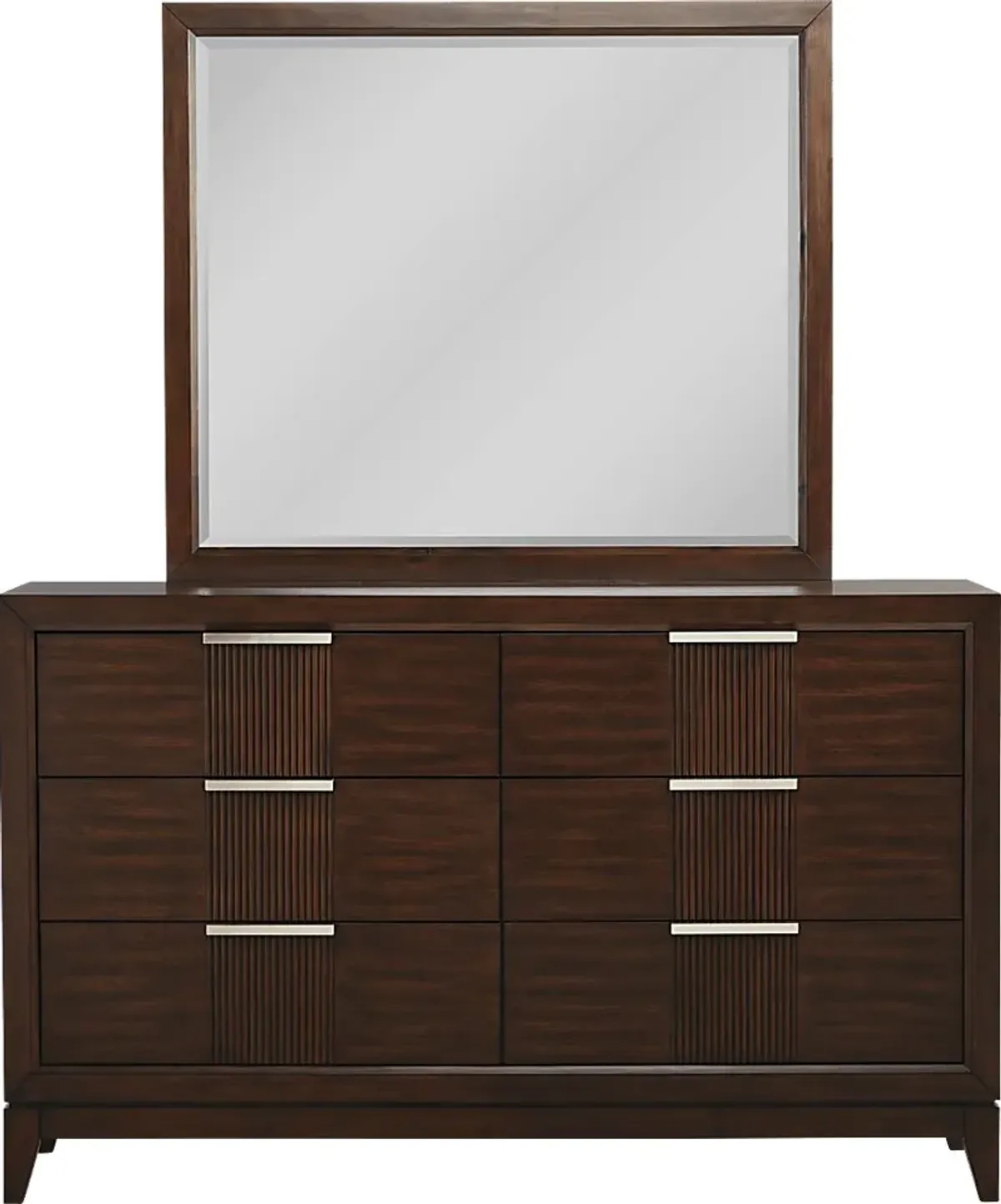 Bellante Brown Dresser and Mirror