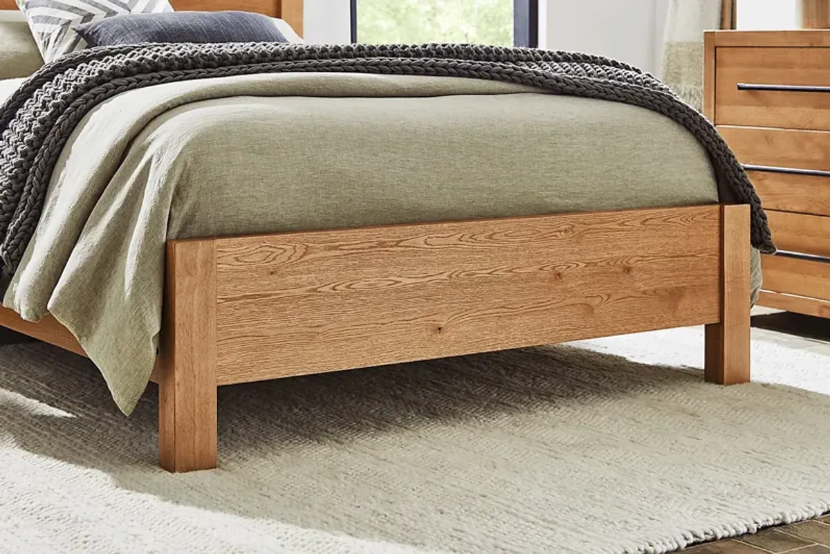 Ithaca Natural 3 Pc King Panel Bed