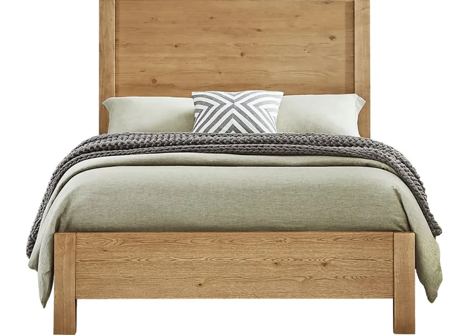 Ithaca Natural 3 Pc King Panel Bed