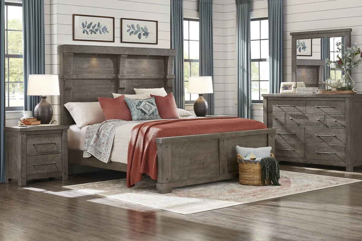 Bretten Crossing Gray 8 Pc Queen Bedroom