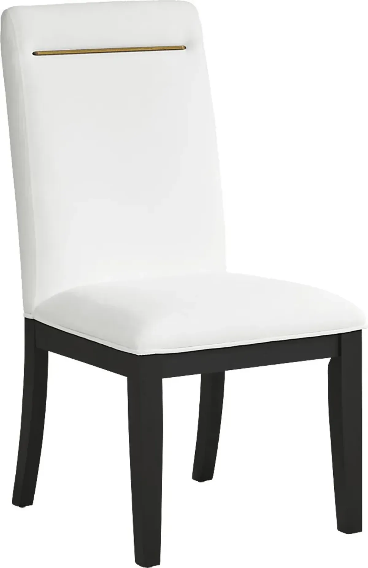 Cheetham Hill Espresso 90 in. 5 Pc Dining Room with White Chairs