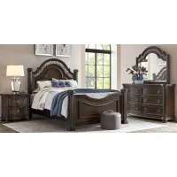 Gallagher Avenue Brown 5 Pc King Panel Bedroom