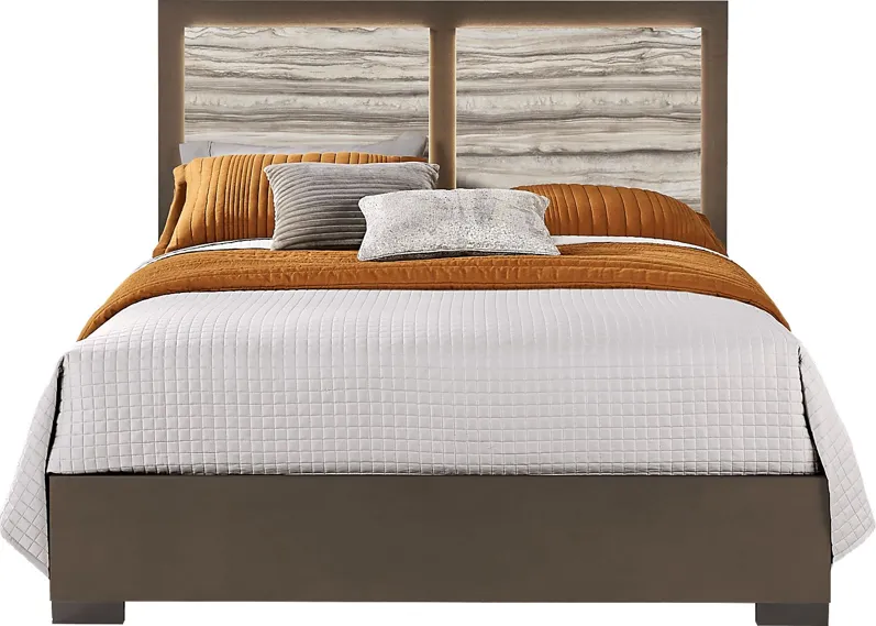 Monterosso Tan 3 Pc Queen Panel Bed