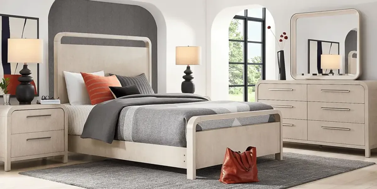 Canyon Light Gray 7 Pc King Panel Bedroom