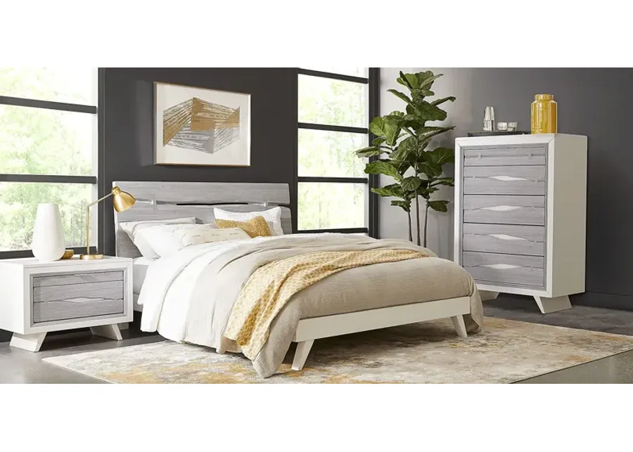 Dana Point White 5 Pc Queen Panel Bedroom