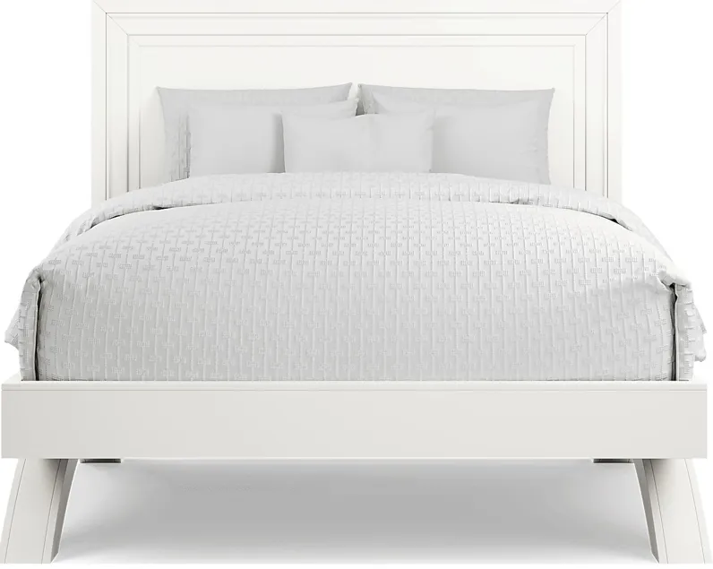 Belcourt White 3 Pc Queen Panel Arch Bed