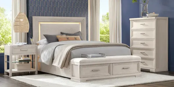 Royal Park Ivory 5 Pc Queen Storage Bedroom