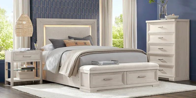 Royal Park Ivory 5 Pc King Storage Bedroom