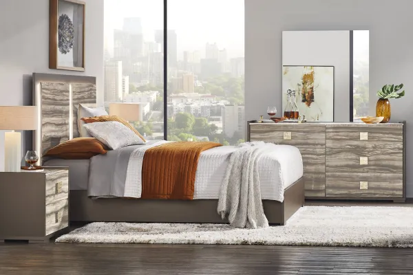 Monterosso Tan 7 Pc Queen Panel Bedroom