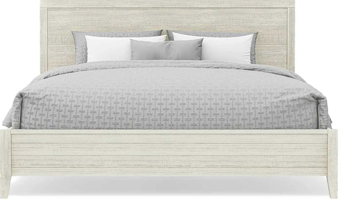 Palm Grove White 7 Pc King Panel Bedroom