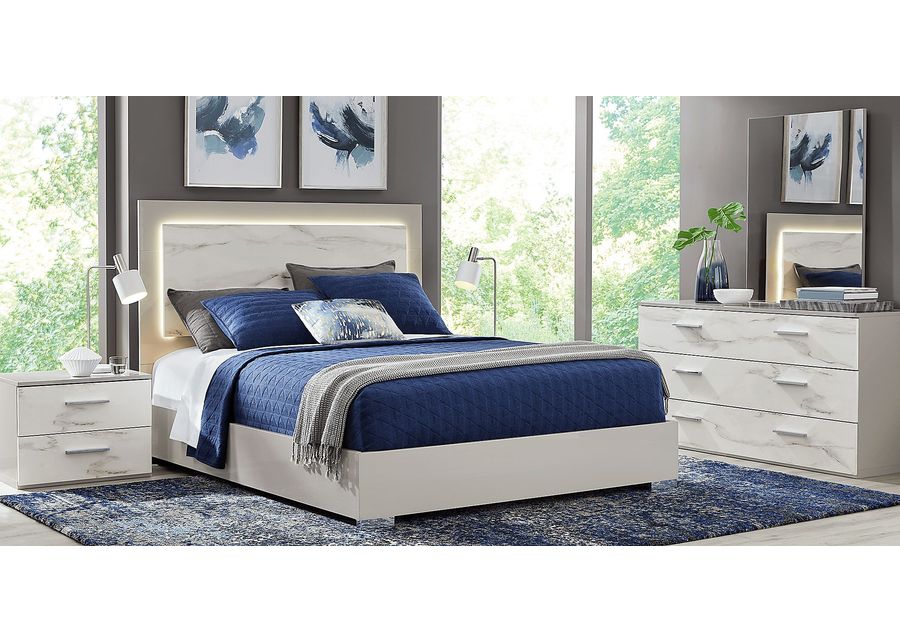 Beatrice Gray 5 Pc Queen Bedroom