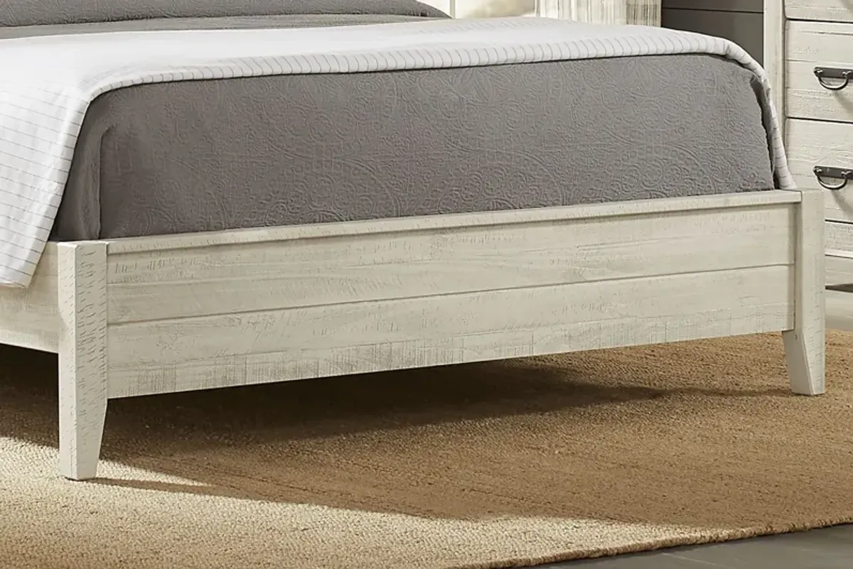 Palm Grove White 7 Pc King Panel Bedroom