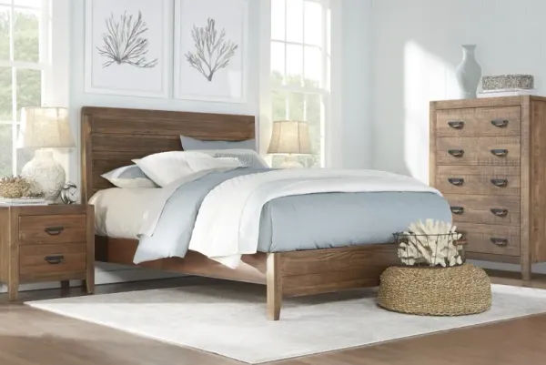 Palm Grove Brown 5 Pc King Panel Bedroom