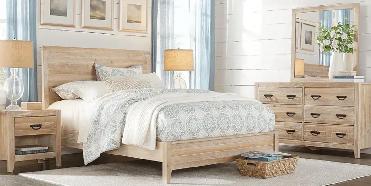 Palm Grove Taffy 7 Pc King Panel Bedroom