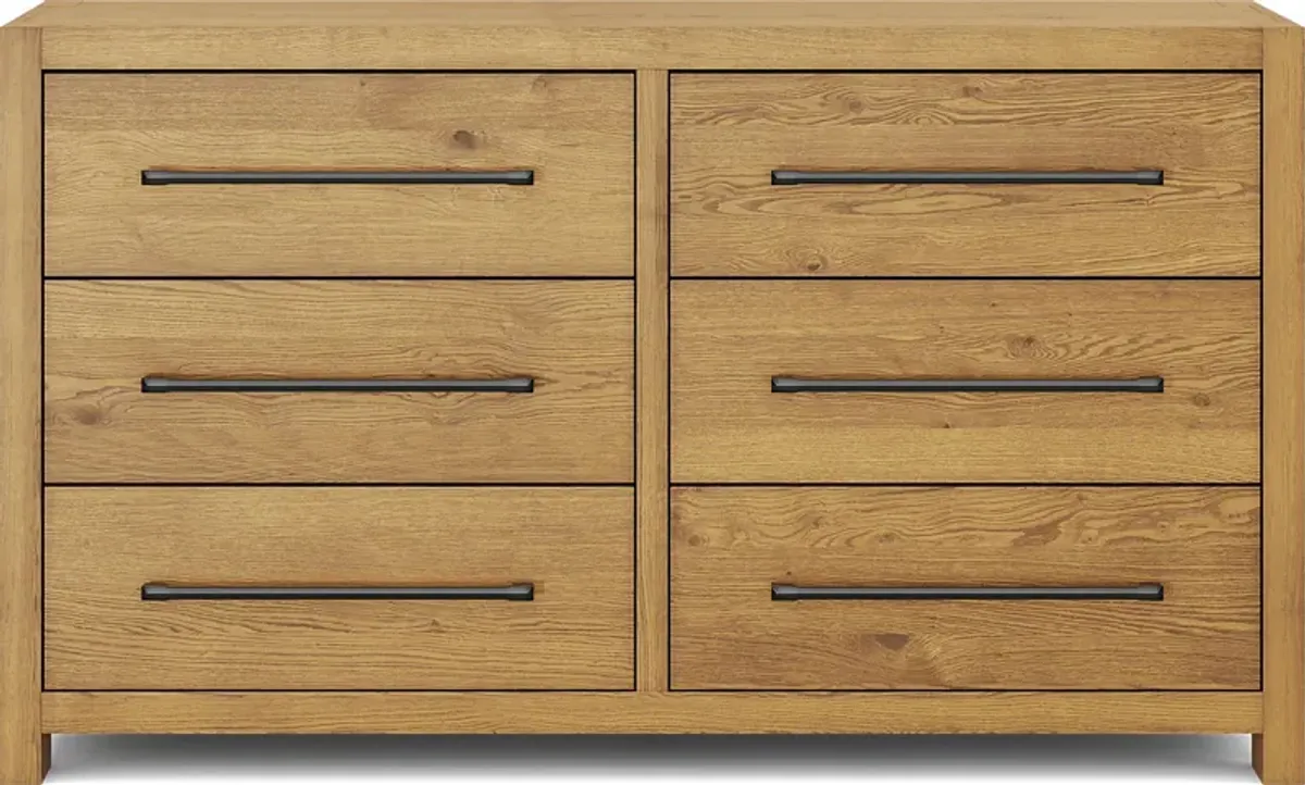 Ithaca Natural 5 Pc Queen Panel Bedroom