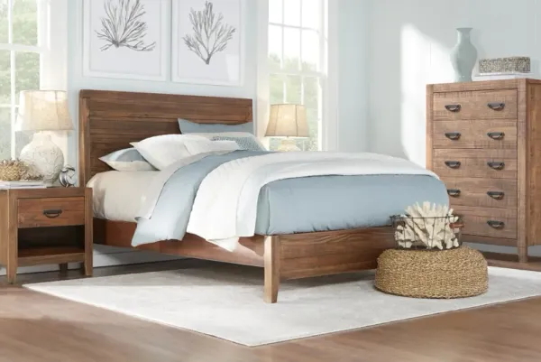 Palm Grove Brown 5 Pc Queen Panel Bedroom