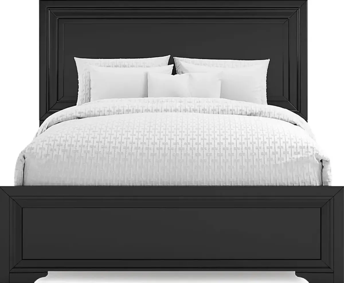 Belcourt Black 5 Pc Queen Panel Bedroom