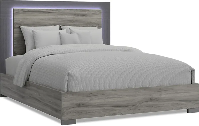 Park Slope Gray 3 Pc Queen Panel Bed