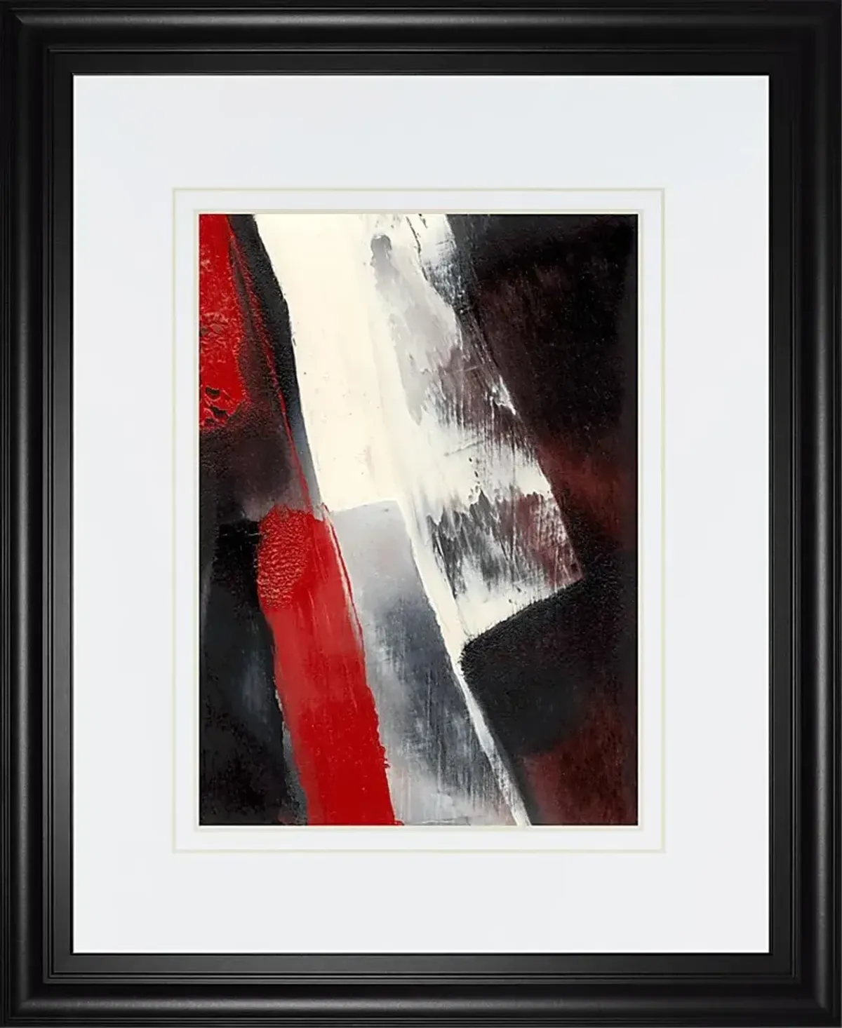 Cherrier Black Red Framed Wall Art