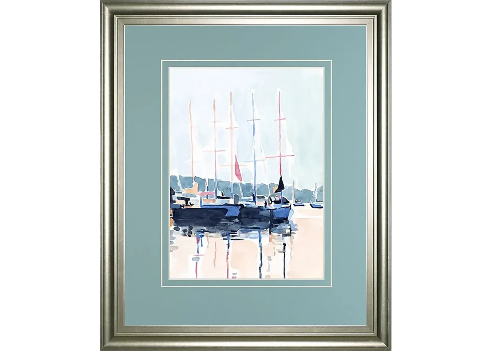 Viente Blue Framed Wall Art