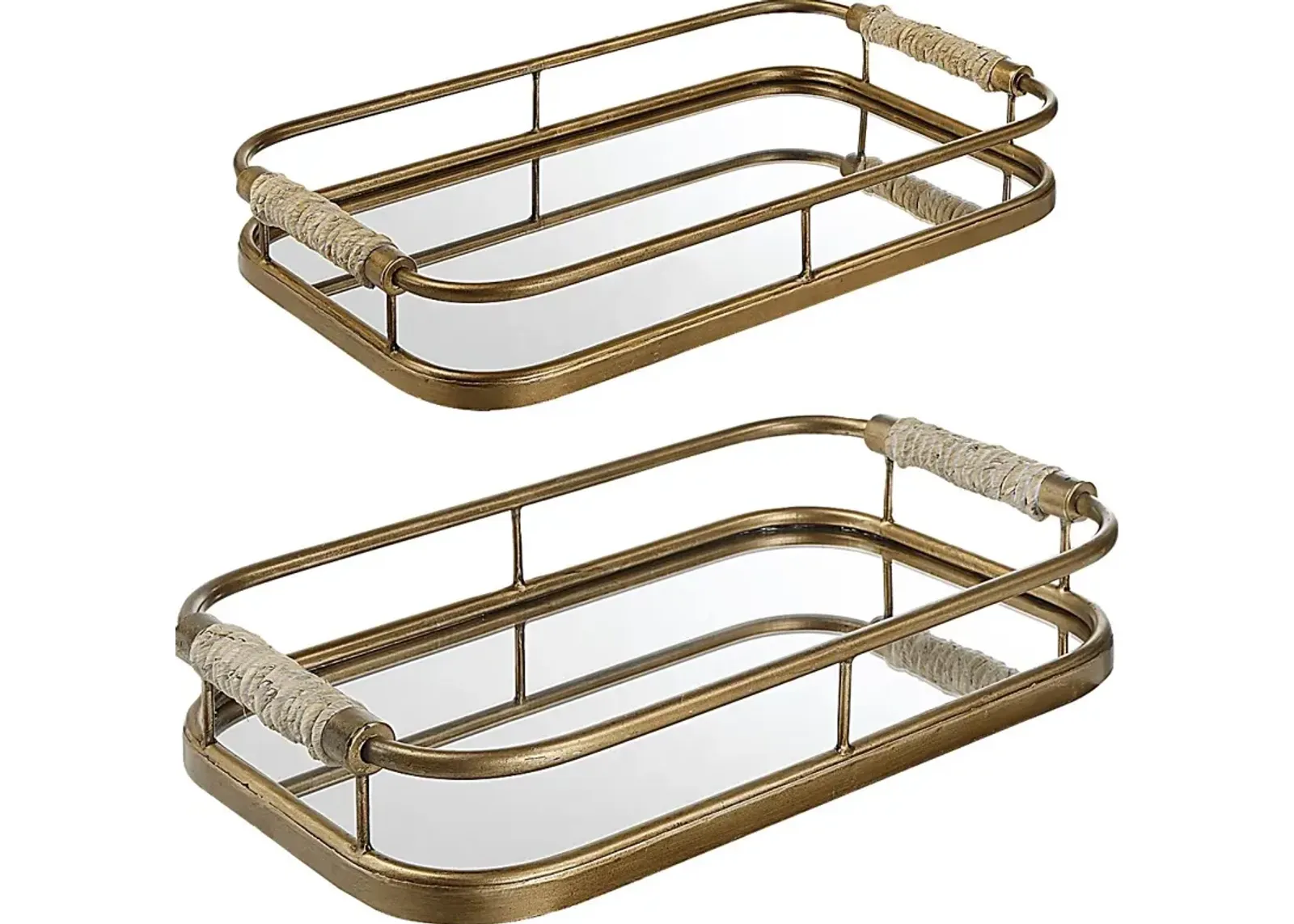 Ladrido Gold Tray, Set of 2