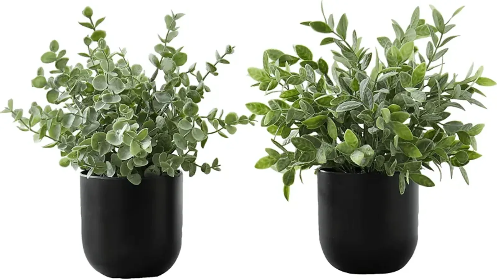 Paleotropic Green Artificial Eucalyptus Plant, Set of 2