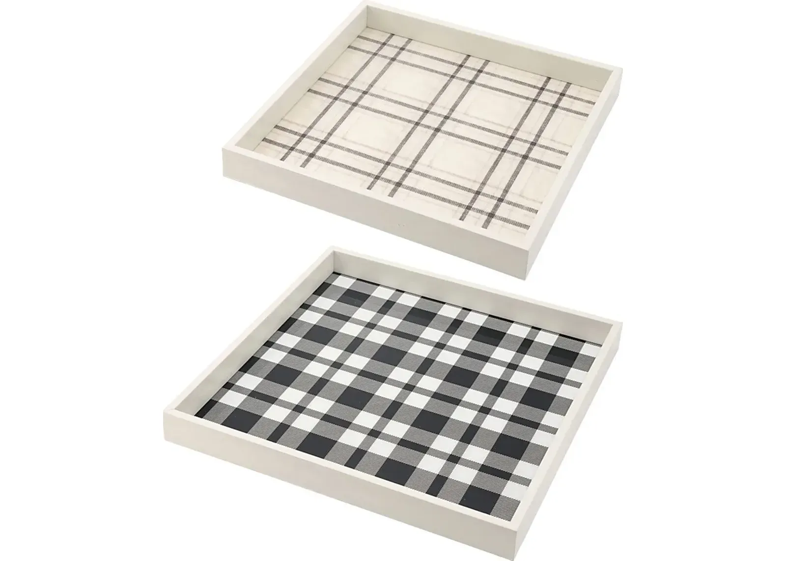 Herbforce White Tray, Set of 2