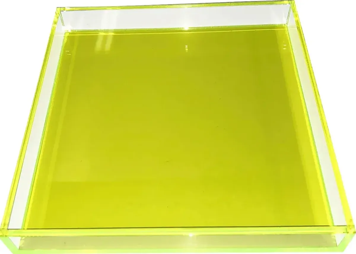 Jadelane II Neon Green Tray