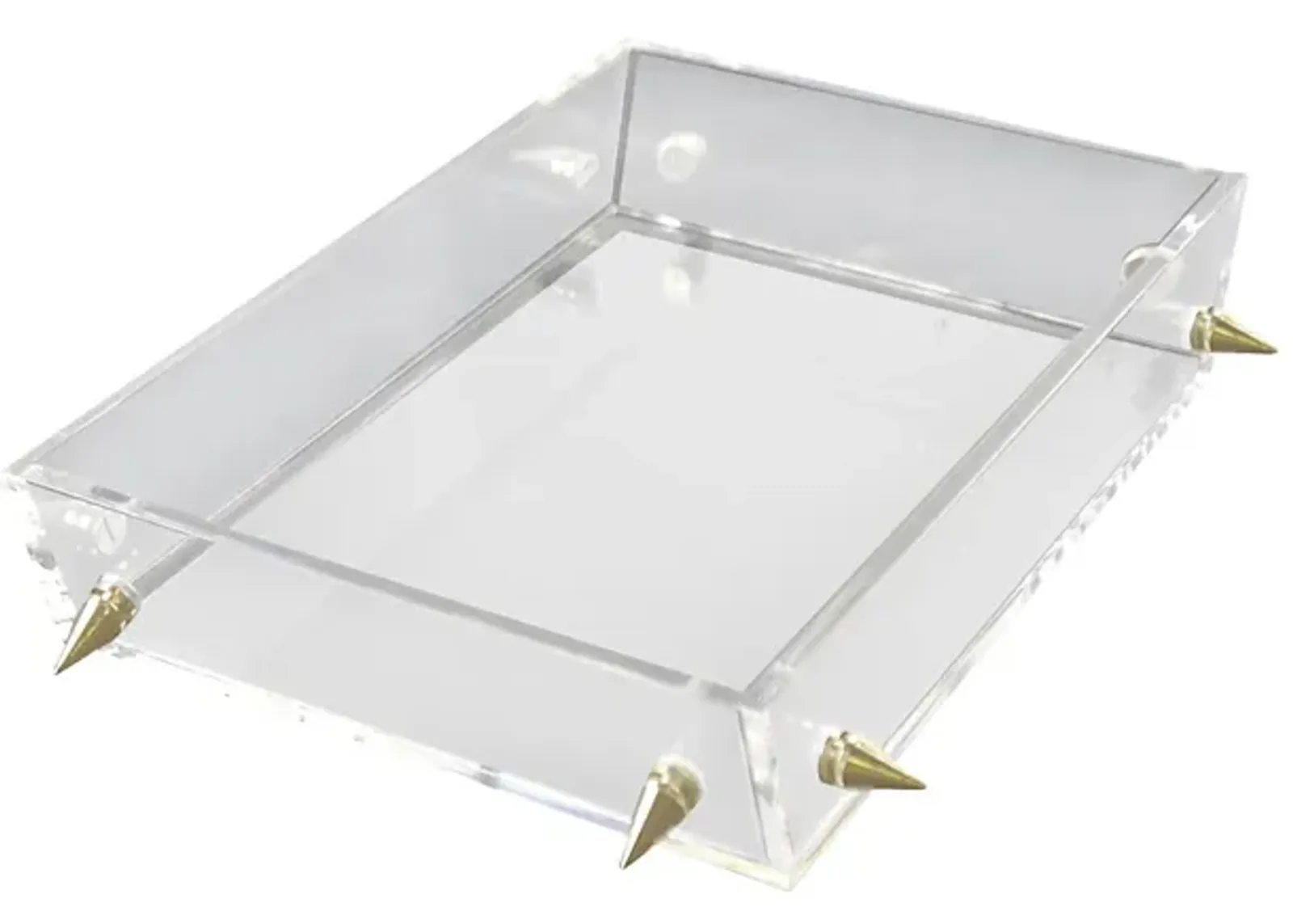 Digbo Clear/Gold Tray, Small