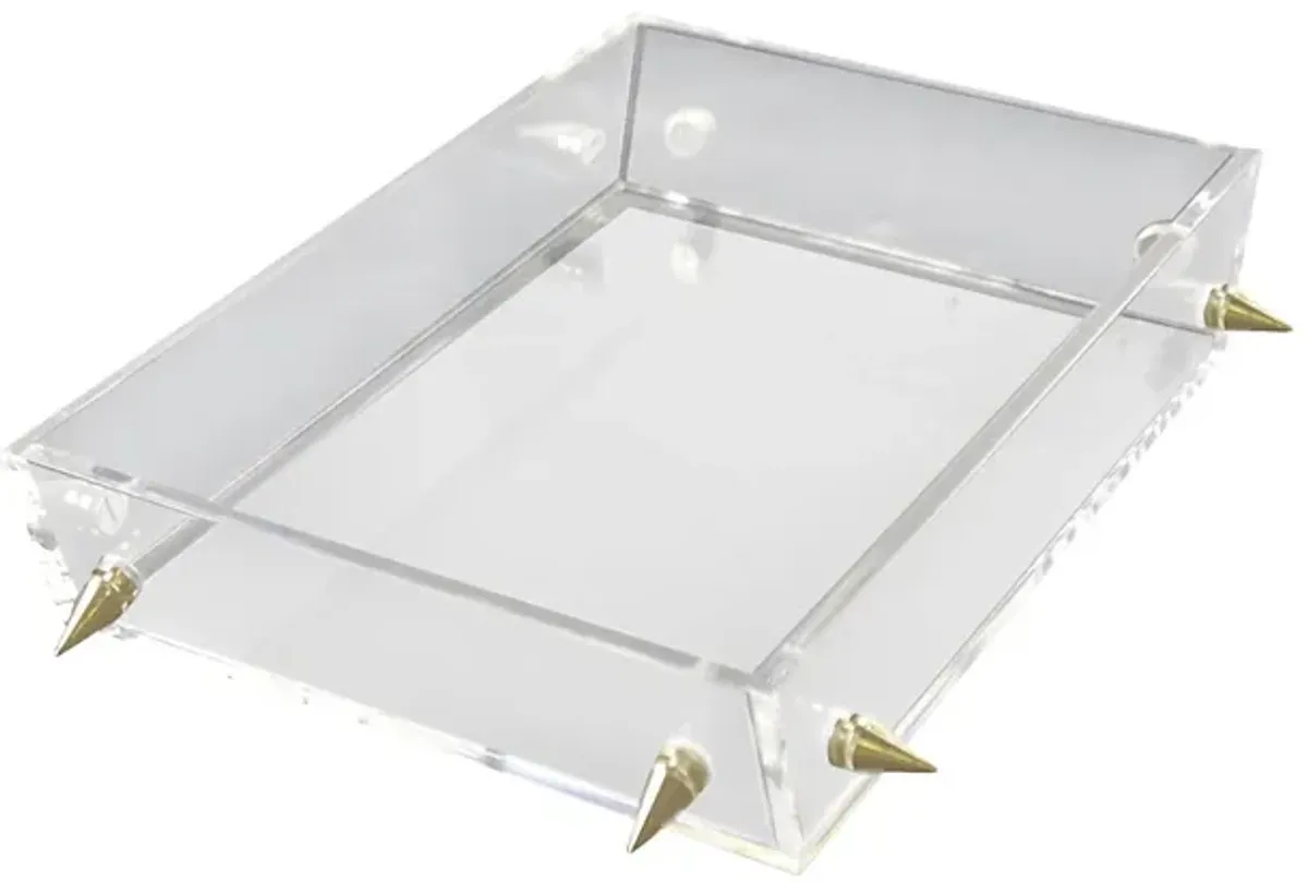 Digbo Clear/Gold Tray, Small