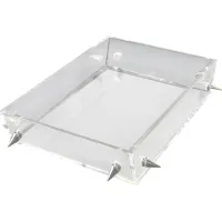 Digbo Clear/Silver Tray, Small