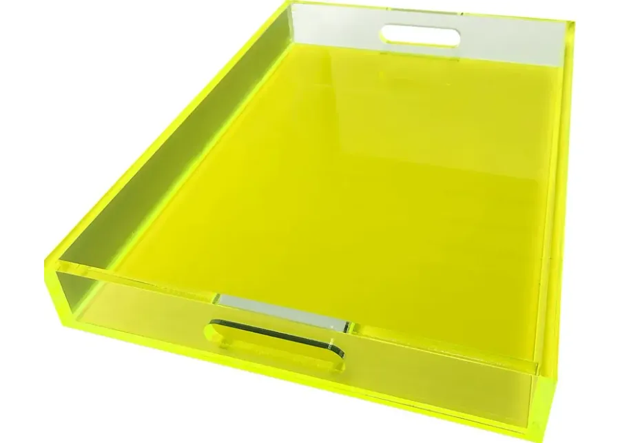 Roseware Neon Green Tray