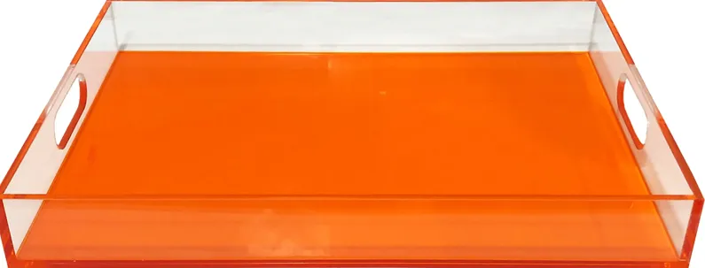 Roseware Neon Orange Tray