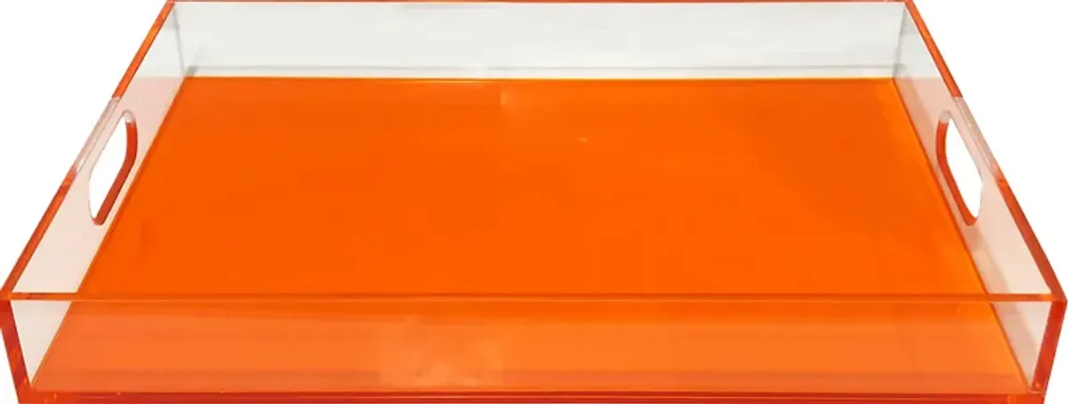 Roseware Neon Orange Tray