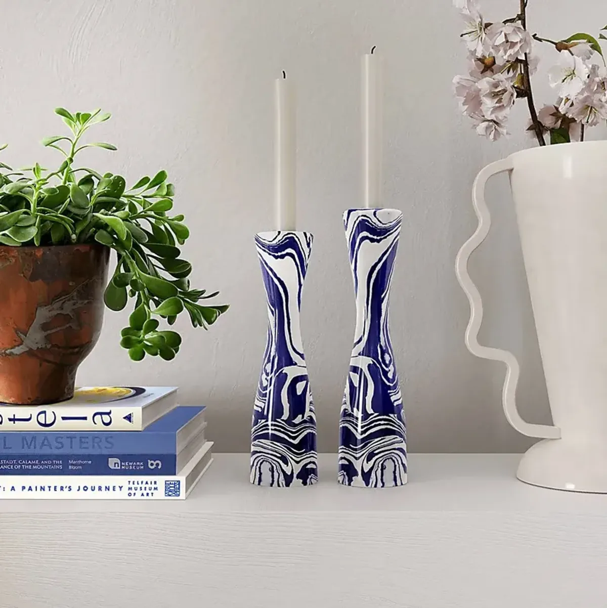 Hurlstone I Blue Candle Holder