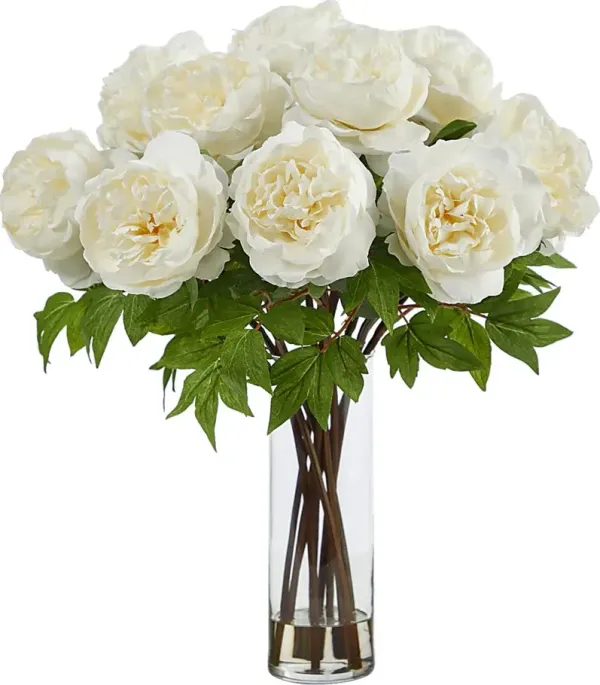 Camerota White Floral Arrangment with Vase