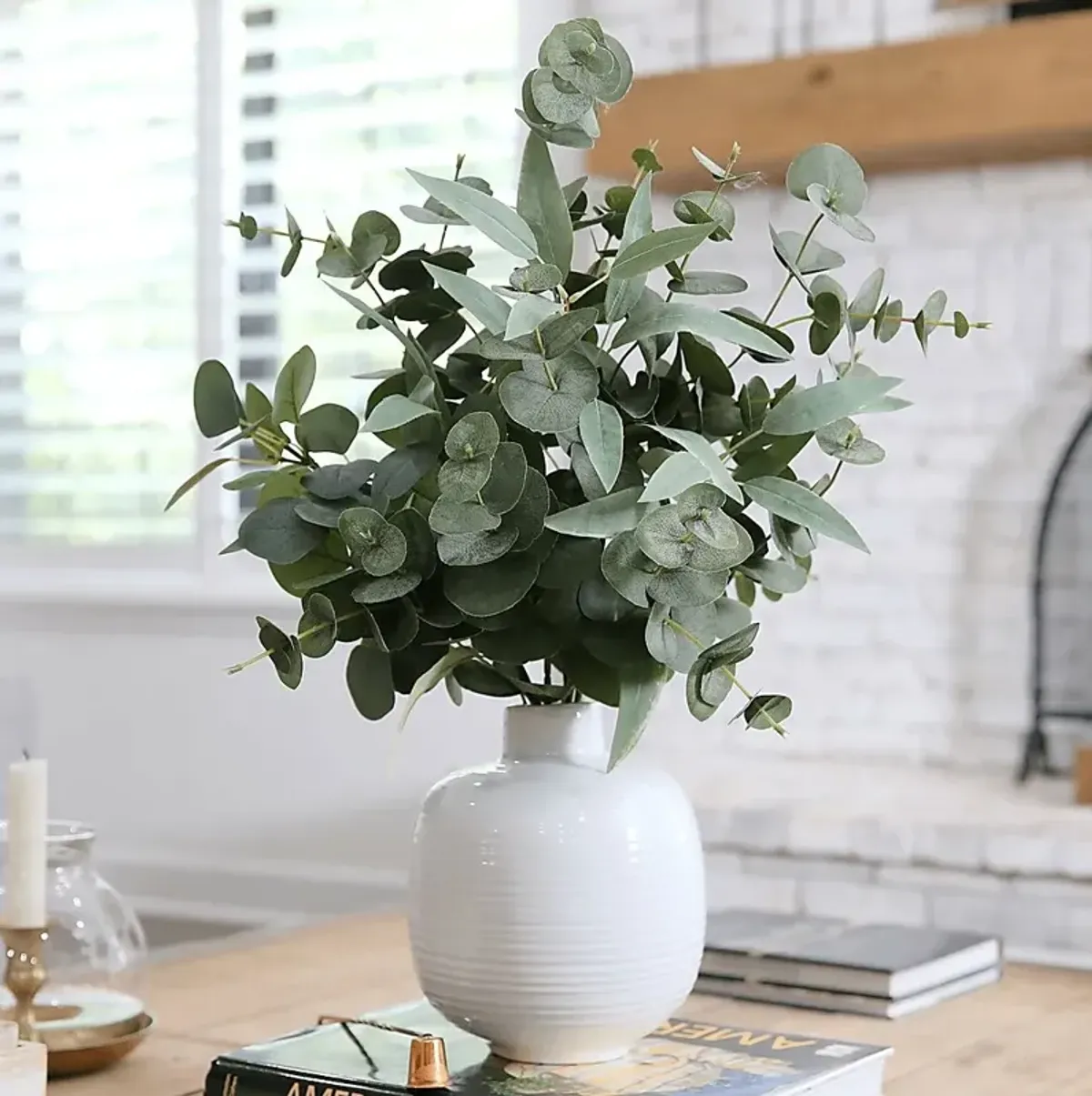Hurlingame Green Plant with Ceramic Planter