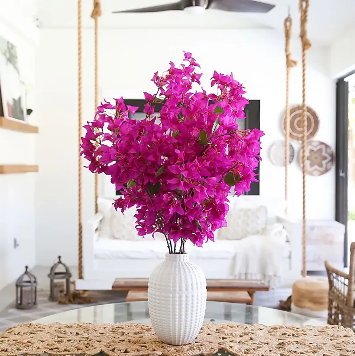 Moresby Pink Floral Arrangement with Vase