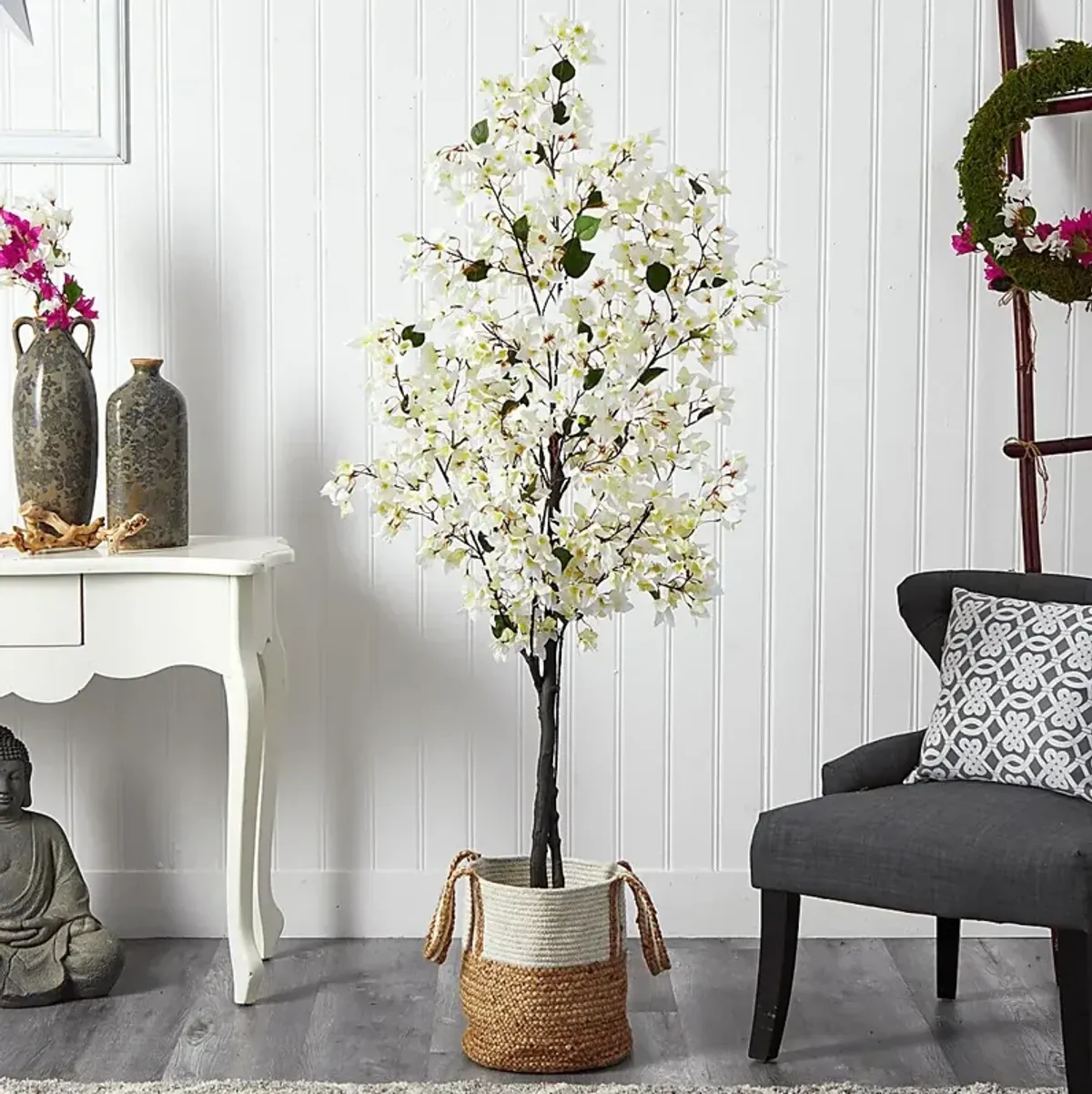 Corintia I White Tree with Basket