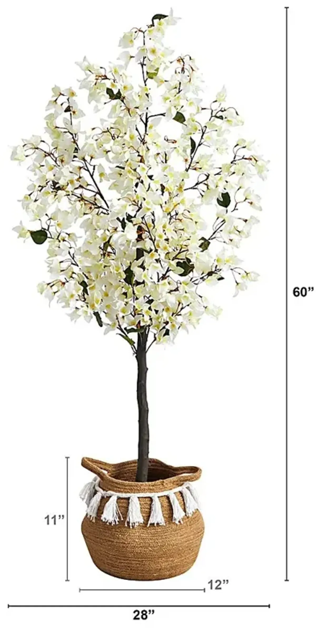 Corintia II White Tree with Basket