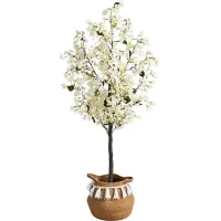Corintia II White Tree with Basket