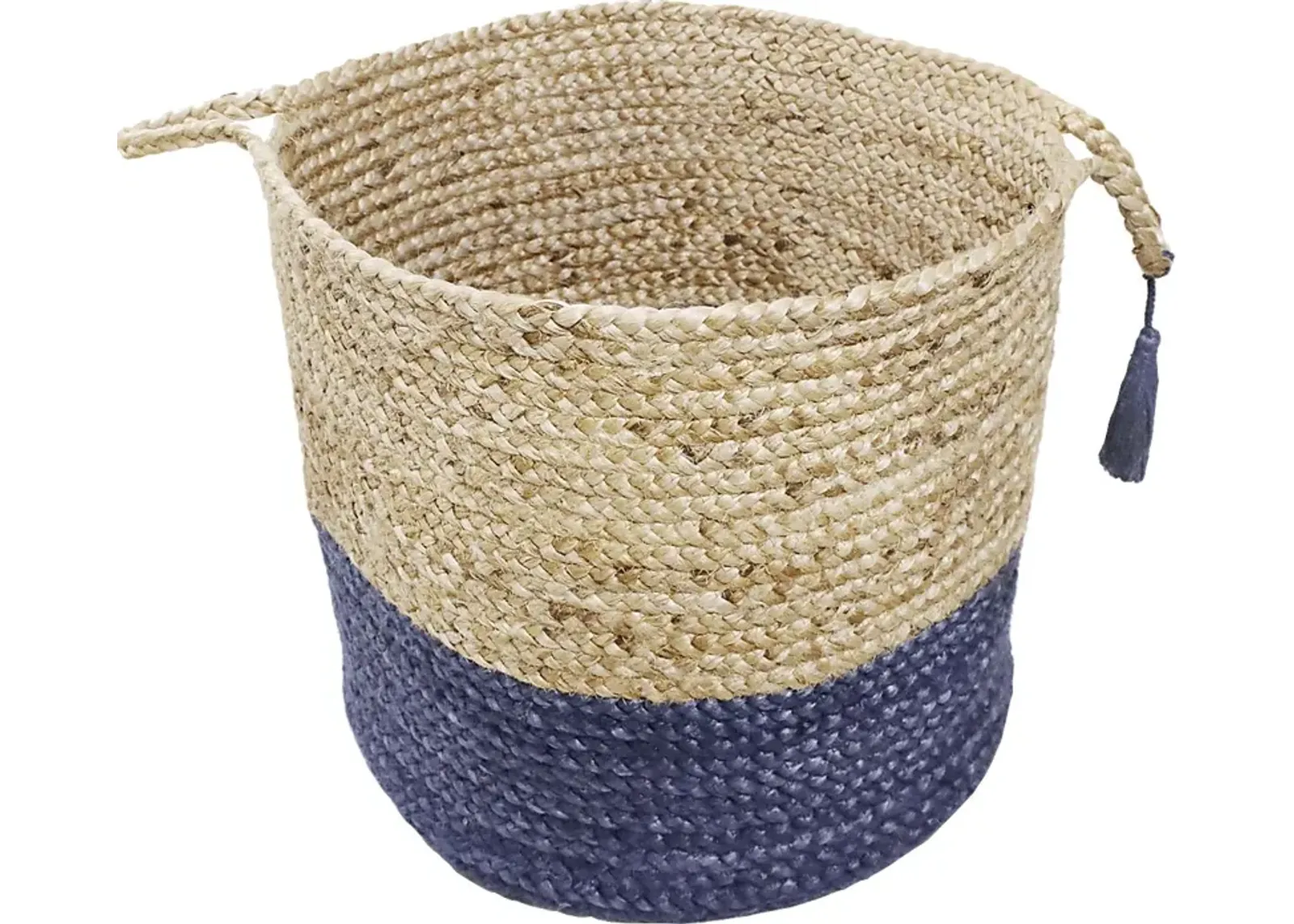 Ruven Tan/Blue 19 in. Basket