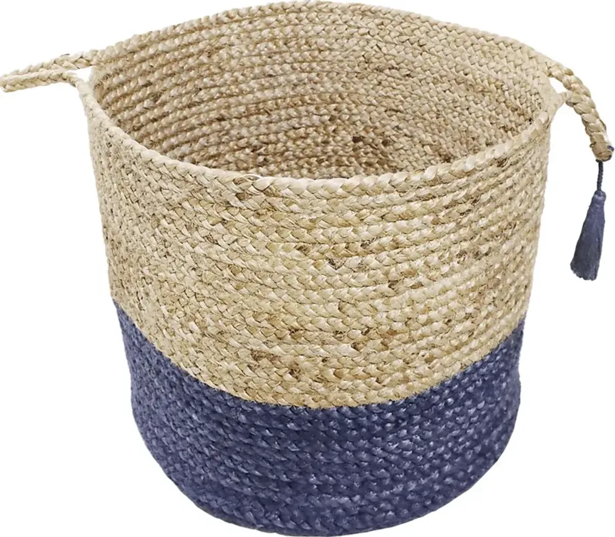 Ruven Tan/Blue 19 in. Basket