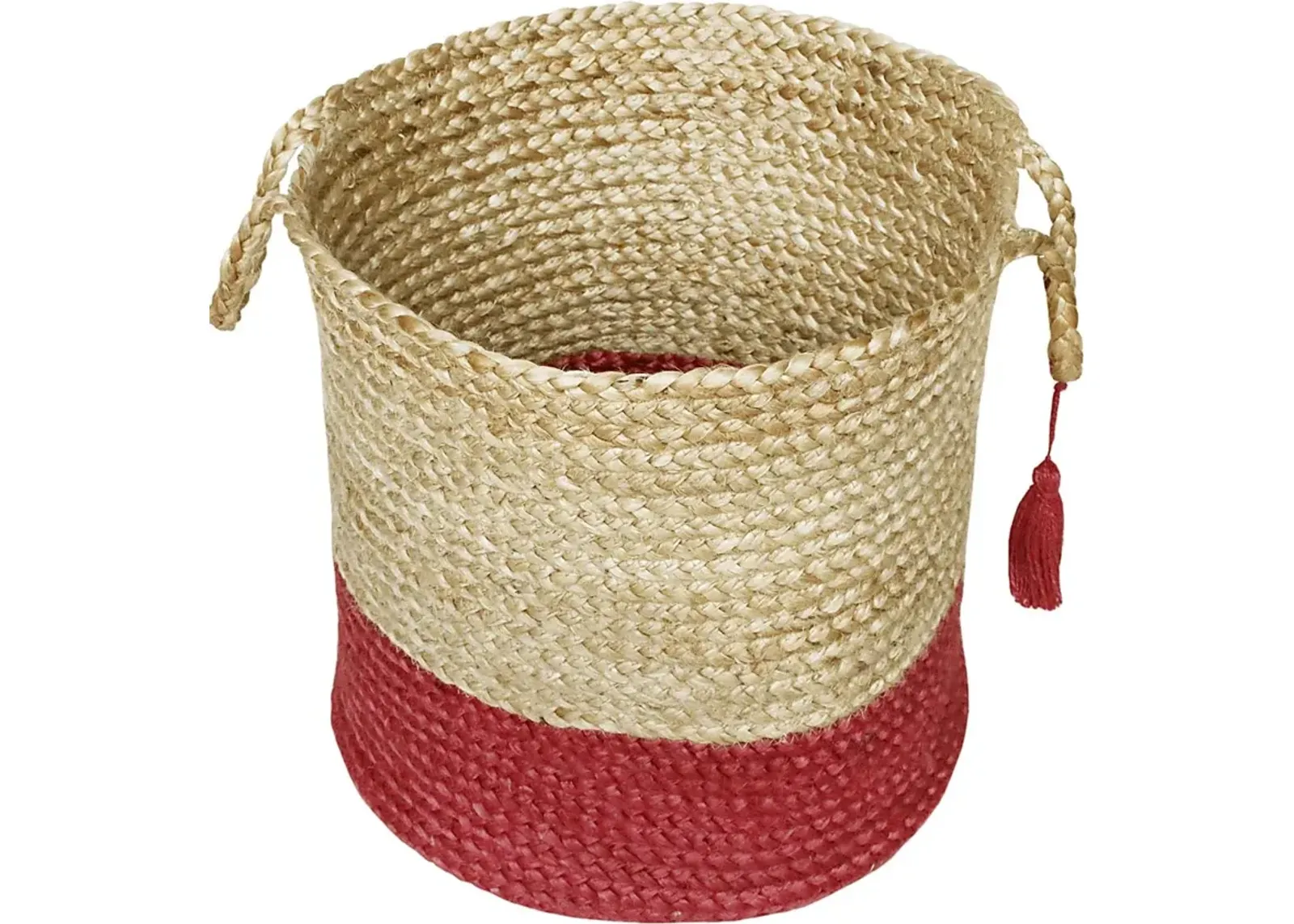 Ruven Tan/Red 17 in. Basket