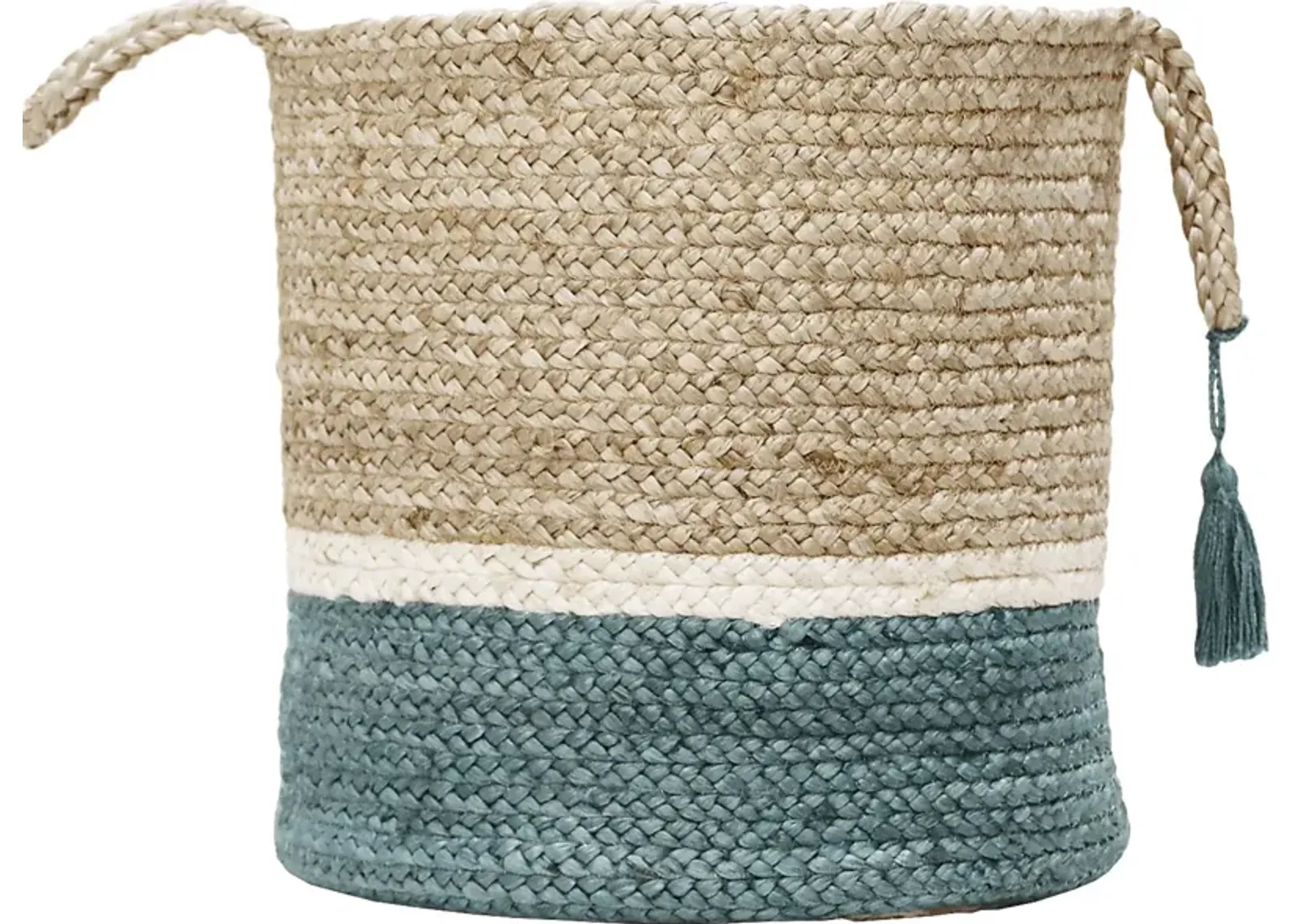 Flinar Tan/Teal 17 in. Basket