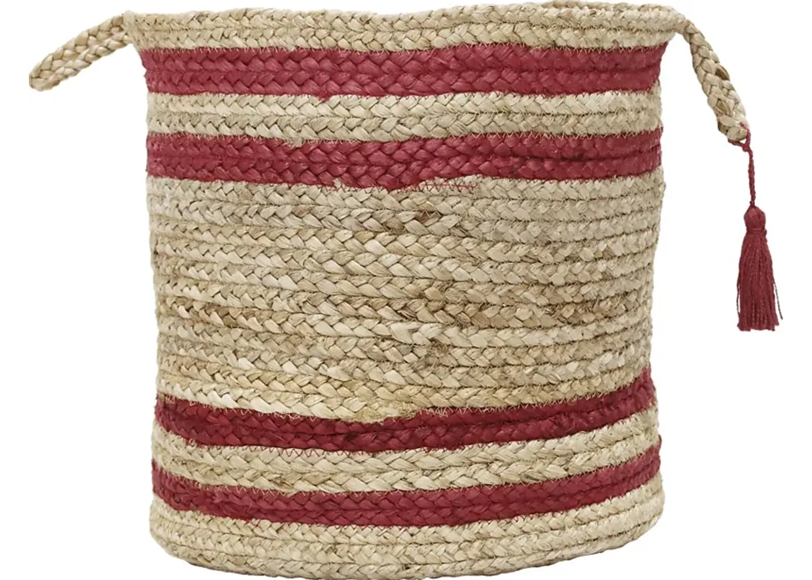 Omylia Tan/Red 19 in. Basket