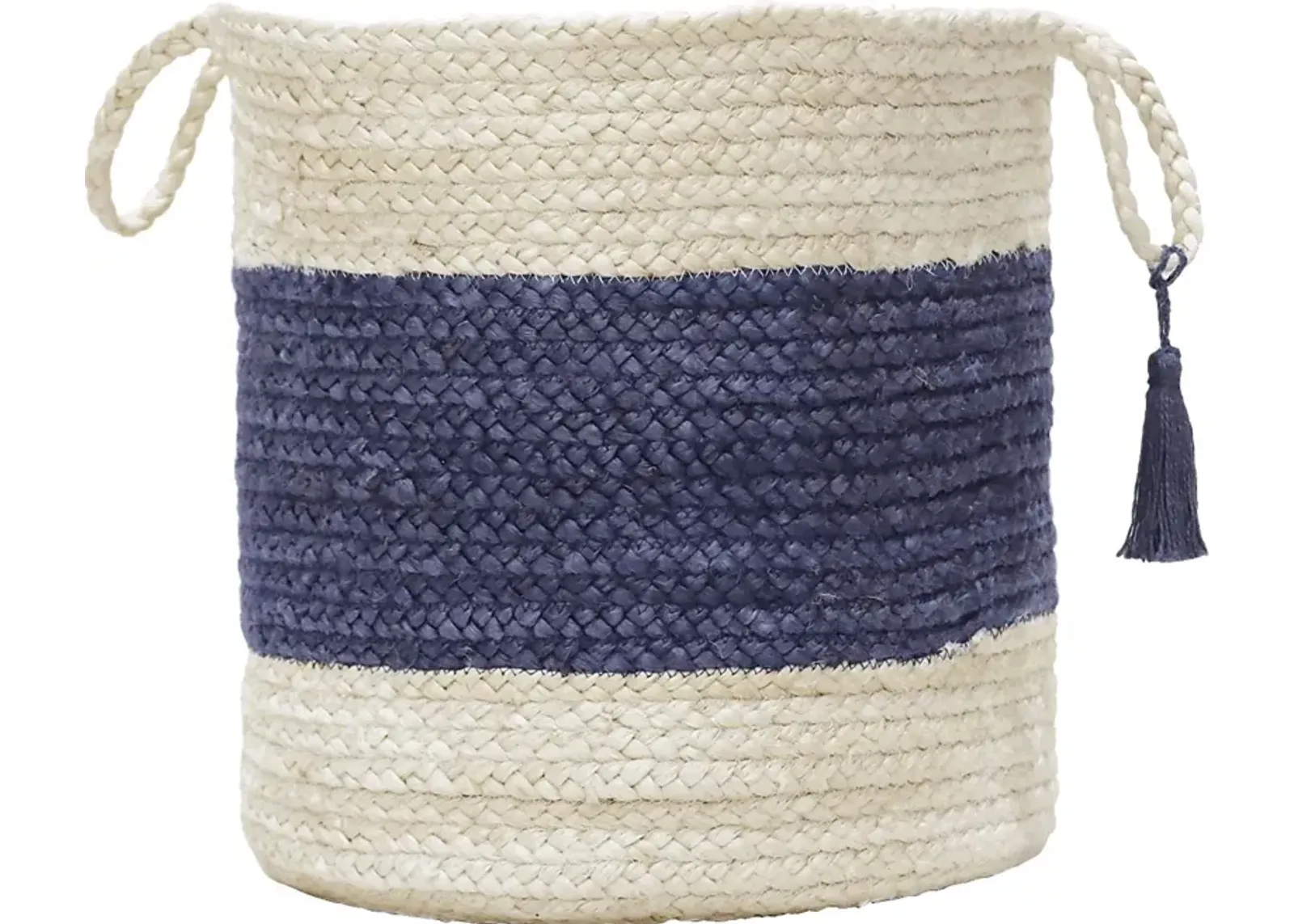 Grebella White/Blue 19 in. Basket