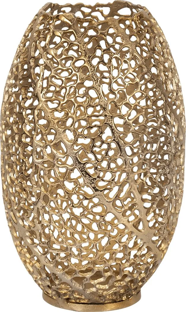 Lurkirk Gold 15 in. Vase