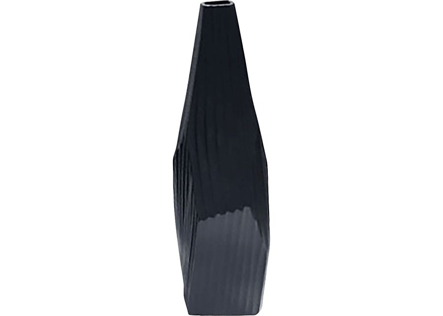 Rohrets Black 17 in. Vase