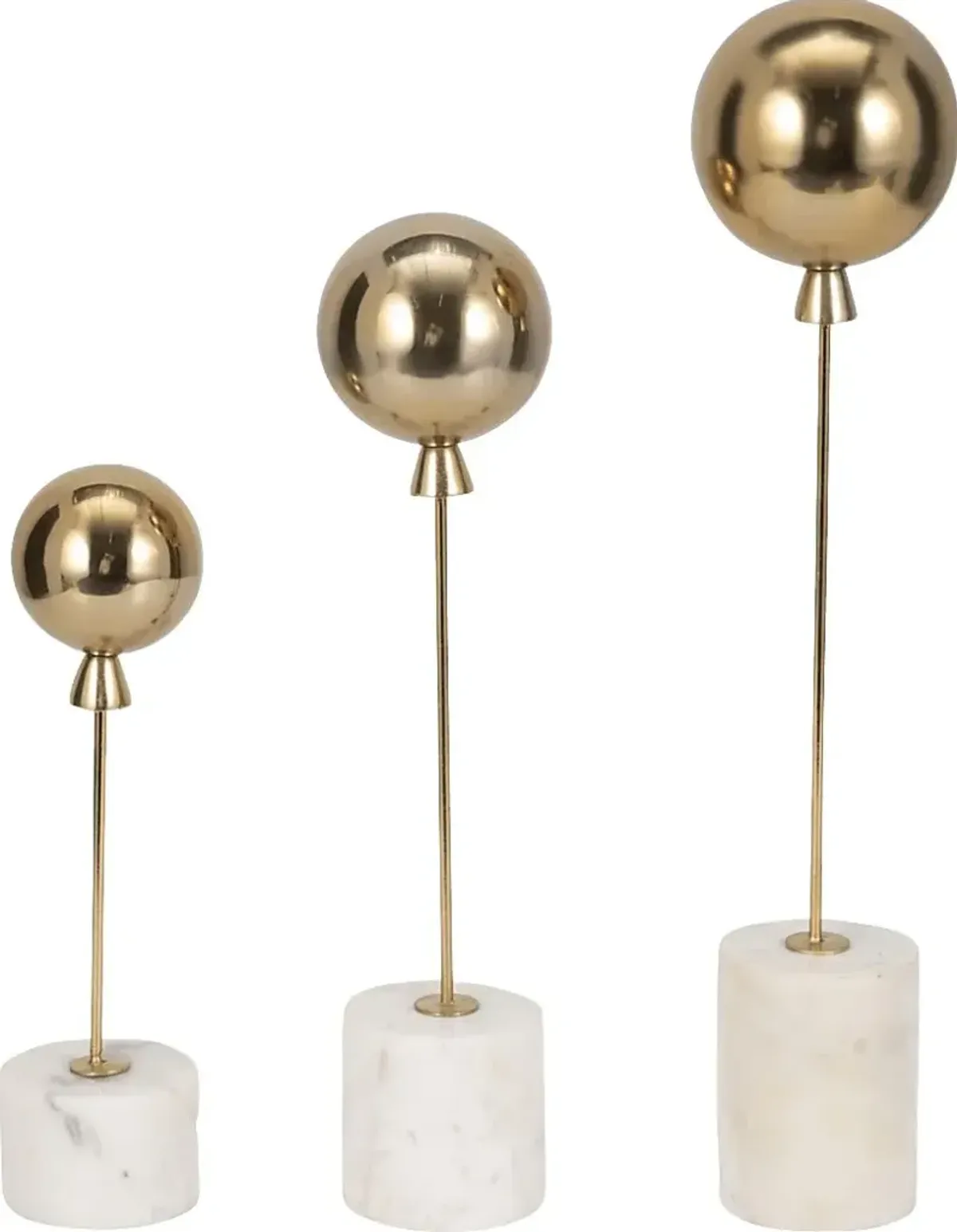 Baruna Gold Balloon Sculpture, Set of 3